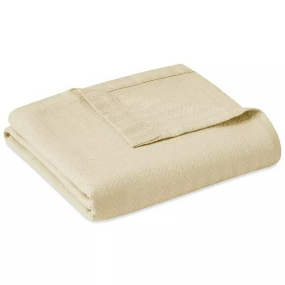 Luxury Cotton Blanket, Full/Queen, 100% Cotton Hotel Collection